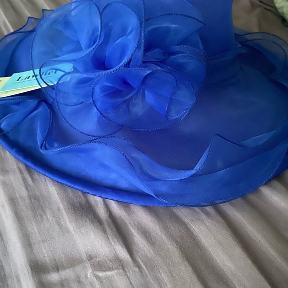 NWT Blue derby hat - Picture 2 of 3